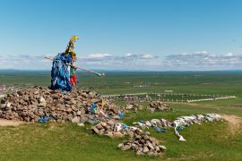 Lais Puzzle - Ovoo über Erdene Zuu Karakorum Mongolei - 2.000 Teile