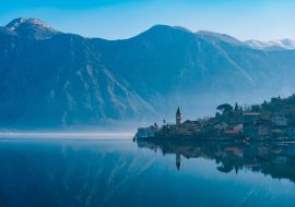 Lais Puzzle - Bucht von Kotor Schnee in den Bergen von Montenegro - 1.000 Teile