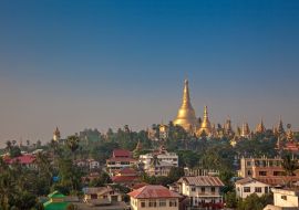 Lais Puzzle - Yangon, Myanmar Blick auf die Shwedagon-Pagode am Morgen - 1.000 Teile