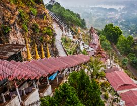 Lais Puzzle - Ein Blick von den Pindaya-Höhlen auf die Umgebung, Shan State, Myanmar - 40, 100, 200, 500, 1.000 & 2.000 Teile