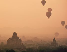 Lais Puzzle - Heißluftballon bei Sonnenaufgang in Bagan, Myanmar - 40, 100, 200, 500, 1.000 & 2.000 Teile