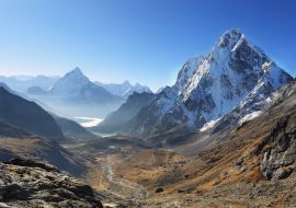 Lais Puzzle - Ama Dablan und Cholatse Gipfel von Dzongla, Chola Pass, Nepal - 1.000 Teile
