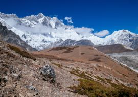 Lais Puzzle - Die Südwand des Lhotse (8516 m) - der vierthöchste Berg der Welt. Südwand - eine der gefährlichsten Kletterrouten. Everest Base Camp Route in der Nähe von Chukhung Siedlung, Nepal - 1.000 Teile