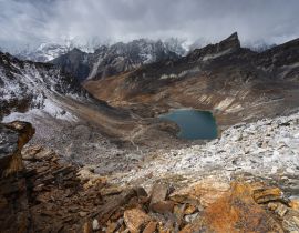 Lais Puzzle - Landschaft des Himalaya-Gebirges vom Renjo-La-Pass aus gesehen, Everest-Basislager-Trekkingroute, Himalaya-Gebirge in Nepal - 40, 100, 200, 500, 1.000 & 2.000 Teile