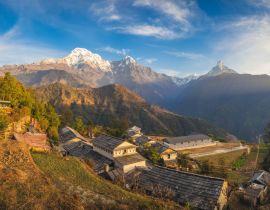 Lais Puzzle - Szenerie des Dorfes Ghandruk in der Nähe von Pokhara in Nepal - 40, 100, 200, 500, 1.000 & 2.000 Teile