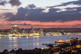 Lais Puzzle - Atemberaubender Sonnenuntergang über Auckland in Neuseeland - 2.000 Teile