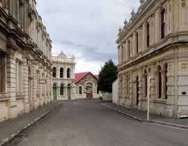 Lais Puzzle - Stadt Oamaru in Neuseeland. Viktorianische Stadt. Straße. Nord-Otago.Südinsel. Waitaki Bezirk - 40, 100, 200, 500, 1.000 & 2.000 Teile