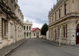 Lais Puzzle - Stadt Oamaru in Neuseeland. Viktorianische Stadt. Straße. Nord-Otago.Südinsel. Waitaki Bezirk - 1.000 Teile
