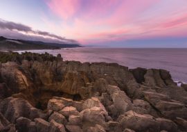 Lais Puzzle - Pancake Rock mit schönem Himmel, Dies ist ein berühmtes Wahrzeichen in Punakaiki Neuseeland - 1.000 Teile