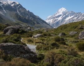 Lais Puzzle - Landschaft am Hooker Valley Track im Mount Cook National Park auf der Südinsel von Neuseeland - 40, 100, 200, 500, 1.000 & 2.000 Teile