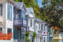 Lais Puzzle - Traditionelle Wohnhäuser am Mount Victoria in Wellington, Neuseeland - 2.000 Teile