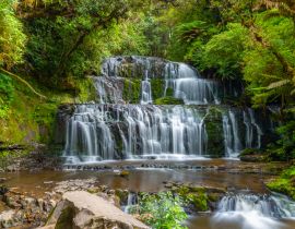Lais Puzzle - Purakaunui Falls in der Catlins-Region in Neuseeland - 40, 100, 200, 500, 1.000 & 2.000 Teile