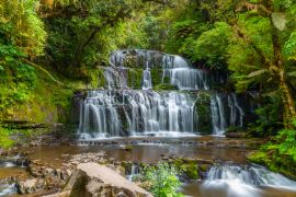 Lais Puzzle - Purakaunui Falls in der Catlins-Region in Neuseeland - 2.000 Teile