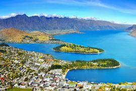 Lais Puzzle - Luftaufnahme des Sees und der Berge in Queenstown, Neuseeland - 2.000 Teile