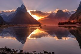 Lais Puzzle - Mitre Peak Sonnenuntergang - Neuseeland - 2.000 Teile