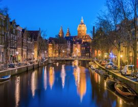 Lais Puzzle - Nacht in Amsterdam in den Niederlanden - 40, 100, 200, 500, 1.000 & 2.000 Teile