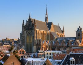 Lais Puzzle - Stadtbild der Hooglandse kerk (Kirche) in Leiden, Niederlande, im Winter - 40, 100, 200, 500, 1.000 & 2.000 Teile