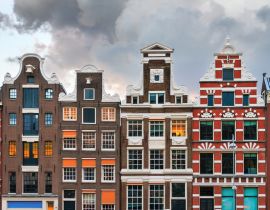 Lais Puzzle - Fassaden typisch holländischer Herrenhäuser an den Grachten des UNESCO-Welterbes in Amsterdam, Niederlande - 40, 100, 200, 500, 1.000 & 2.000 Teile