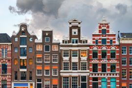 Lais Puzzle - Fassaden typisch holländischer Herrenhäuser an den Grachten des UNESCO-Welterbes in Amsterdam, Niederlande - 2.000 Teile