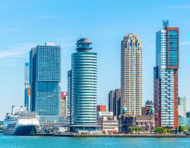 Lais Puzzle - Holland america line und andere Wolkenkratzer in Rotterdam, Niederlande - 40, 100, 200, 500, 1.000 & 2.000 Teile