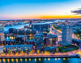 Lais Puzzle - Nächtliche Luftaufnahme des Hafens von Rotterdam, Niederlande - 40, 100, 200, 500, 1.000 & 2.000 Teile