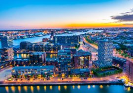 Lais Puzzle - Nächtliche Luftaufnahme des Hafens von Rotterdam, Niederlande - 1.000 Teile