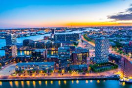 Lais Puzzle - Nächtliche Luftaufnahme des Hafens von Rotterdam, Niederlande - 2.000 Teile