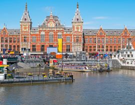 Lais Puzzle - Stadtansicht von Amsterdam mit dem Hauptbahnhof in den Niederlanden - 40, 100, 200, 500, 1.000 & 2.000 Teile