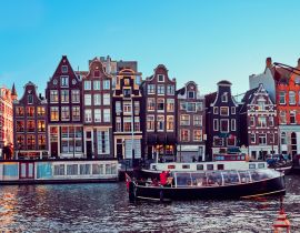 Lais Puzzle - Bootshäuser und alte Häuser in Amsterdam - 40, 100, 200, 500, 1.000 & 2.000 Teile