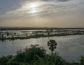 Lais Puzzle - Sonnenuntergang über dem Fluss Niger, Niamey, Hauptstadt von Niger - 40, 100, 200, 500, 1.000 & 2.000 Teile