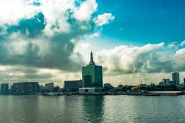 Lais Puzzle - Blick auf die Lagos-Lagune, Victoria Island in Lagos, Nigeria - 2.000 Teile