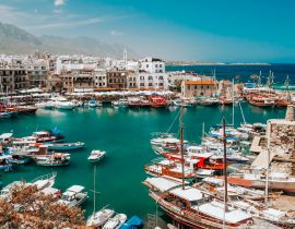 Lais Puzzle - Blick auf den Hafen von den Burgmauern aus. Kyrenia, Nordzypern - 40, 100, 200, 500, 1.000 & 2.000 Teile