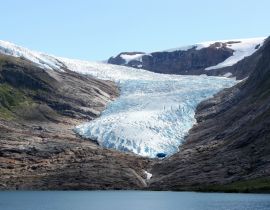 Lais Puzzle - See Svartisvatnet in Helgeland; Nordland; Norwegen, mit Gletscher Svartisen im Hintergrund - 40, 100, 200, 500, 1.000 & 2.000 Teile