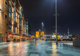 Lais Puzzle - Nacht im Jachthafen Aker Brygge. Oslo, Norwegen - 1.000 Teile