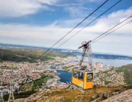 Lais Puzzle - Ulriken-Seilbahn in Bergen, Norwegen. Wunderschöne Aussicht von der Spitze des Berges - 40, 100, 200, 500, 1.000 & 2.000 Teile