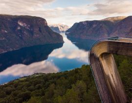 Lais Puzzle - Fjordlandschaft bei Stegastein Aussichtspunkt Norwegen - 40, 100, 200, 500, 1.000 & 2.000 Teile