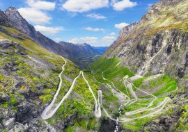 Lais Puzzle - Trollstigen - windige Straße in Norwegen im Herbst - 1.000 Teile