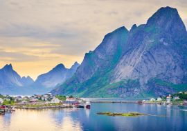 Lais Puzzle - Fjord- und Berglandschaft. Lofoten Inseln, Norwegen - 1.000 Teile