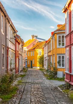 Lais Puzzle - Trondheim Enge Kopfsteinpflasterstraße - 1.000 Teile