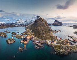 Lais Puzzle - Panorama von Mortsund auf den Lofoten, Norwegen - 40, 100, 200, 500, 1.000 & 2.000 Teile