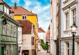 Lais Puzzle - Traditionelle farbige Häuser im Stadtzentrum von Bergen, Norwegen - 1.000 Teile