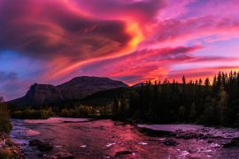 Lais Puzzle - Der Sonnenuntergang in den Bergen, farbiger Himmel, Norwegen, Hemsedal - 2.000 Teile