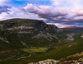 Lais Puzzle - Der Sonnenuntergang in den Bergen, Panoramablick, Norwegen - 40, 100, 200, 500, 1.000 & 2.000 Teile
