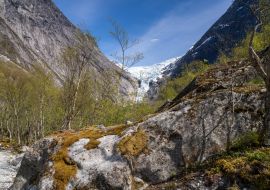 Lais Puzzle - Briksdalsbreen (Briksdalsgletscher), einer der am besten zugänglichen Arme des Jostedalsbreen-Gletschers in der Gemeinde Stryn im Bezirk Vestland in Norwegen - 1.000 Teile
