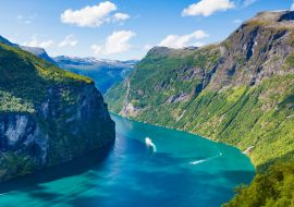 Lais Puzzle - Fjord Geirangerfjord mit Booten, Norwegen - 1.000 Teile