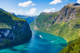 Lais Puzzle - Fjord Geirangerfjord mit Booten, Norwegen - 2.000 Teile