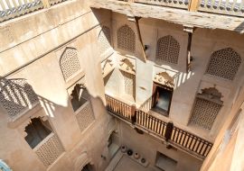 Lais Puzzle - Blick von oben in die Burg Jabreen in Bahla, Sultanat Oman - 1.000 Teile