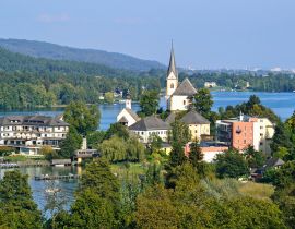 Lais Puzzle - Blick auf Maria Wörth in Österreich - 40, 100, 200, 500, 1.000 & 2.000 Teile