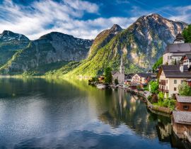 Lais Puzzle - Wunderschöne Morgendämmerung am Bergsee in Hallstatt, Alpen, Österreich - 40, 100, 200, 500, 1.000 & 2.000 Teile