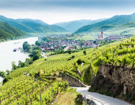 Lais Puzzle - Blick in die Wachau mit der Donau und dem Ort Weißenkirchen in Niederösterreich - 40, 100, 200, 500, 1.000 & 2.000 Teile